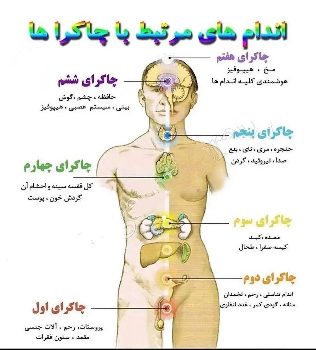 چاکراهای بدن کجاست؟